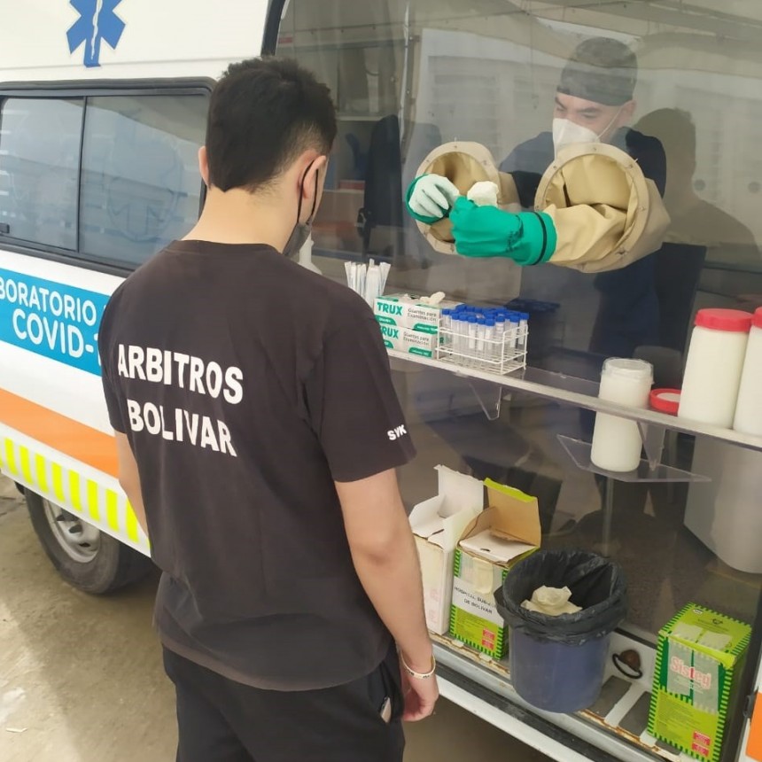 La Municipalidad garantizó los hisopados preventivos a la Asociación de Árbitros de Bolívar