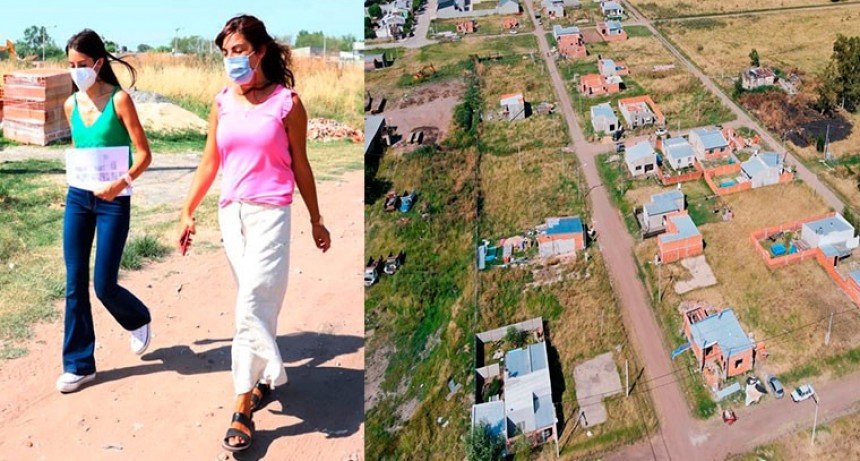 María Laura Rodríguez recorrió junto a Érica Moriones, el predio de Lotes con Servicios