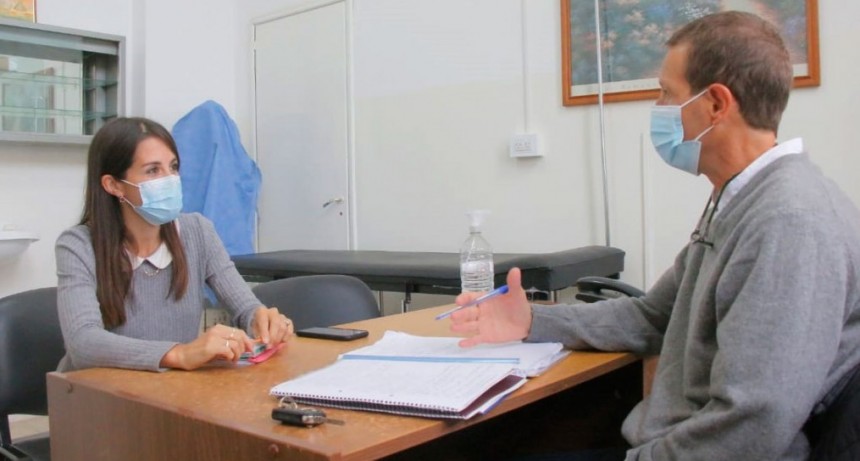 Mar&iacute;a Laura Rodr&iacute;guez visit&oacute; el CRIB y se reuni&oacute; con su director Kinesi&oacute;logo Jorge Crespo