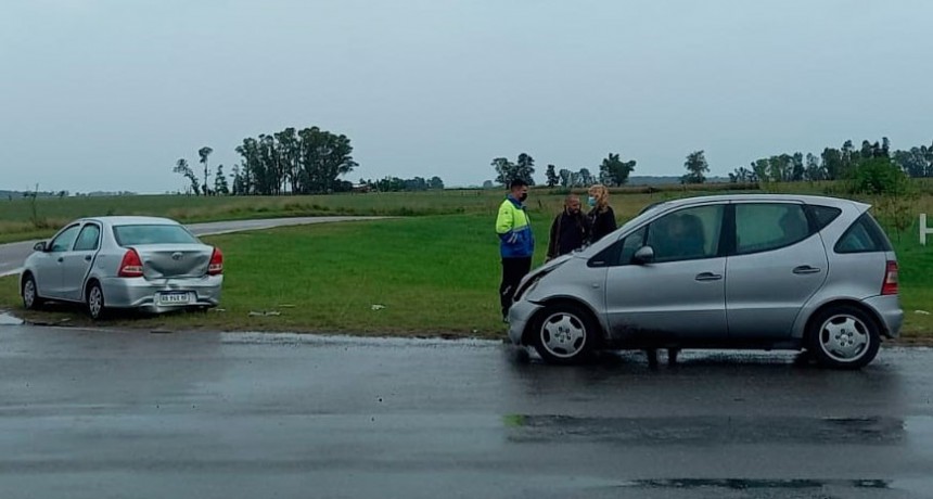Colisión por alcance en ruta 205