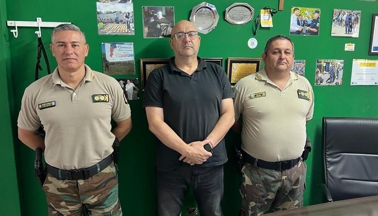 Reunión con importantes autoridades de la Policía Rural Bonaerense