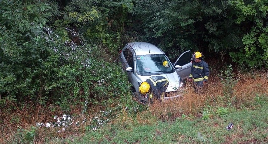 Ruta 205: Despiste sin heridos en la zona de La Biznaga
