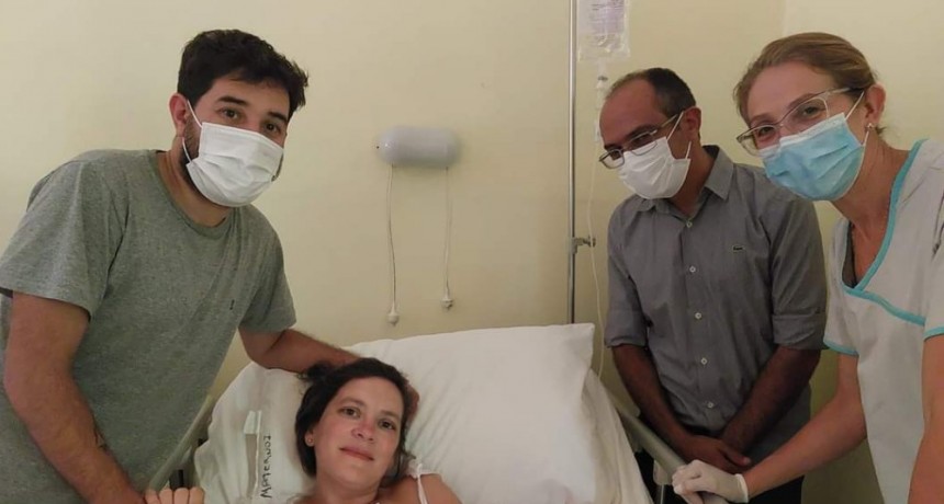 El intendente Marcos Pisano visitó al Primer Bebé del 2023 nacido en Bolívar