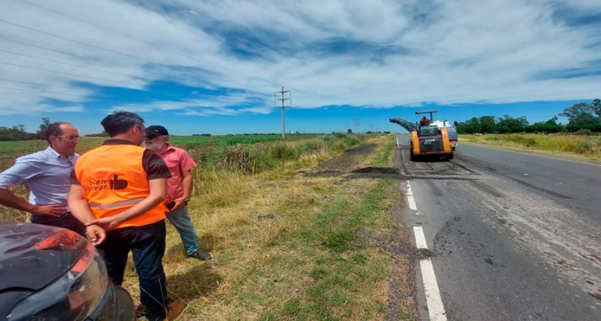 Comenzaron a reparar la ruta 65 en el tramo comprendido entre el kilómetro 286 y 280
