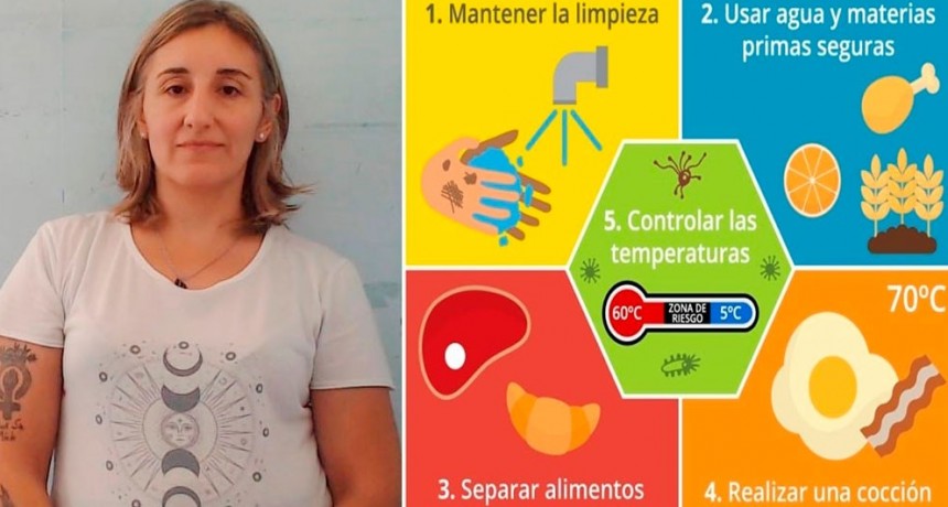 Noelia Palacios (División de Zoonosis y Calidad de Alimentos): “En estos meses de altas temperaturas, hay que tener mayores cuidados en la manipulación de alimentos que tienen la condición de la cadena de frío “