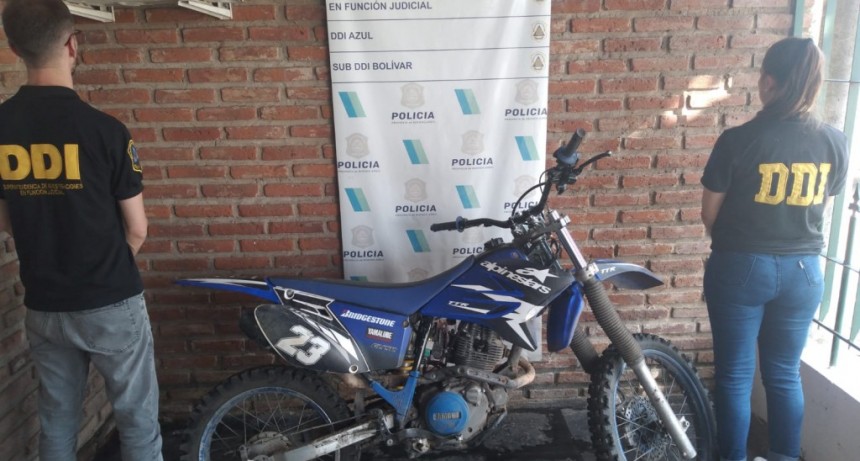 La SUB DDI de Bolívar secuestró una motocicleta de alta cilindrada en una llamativa investigación