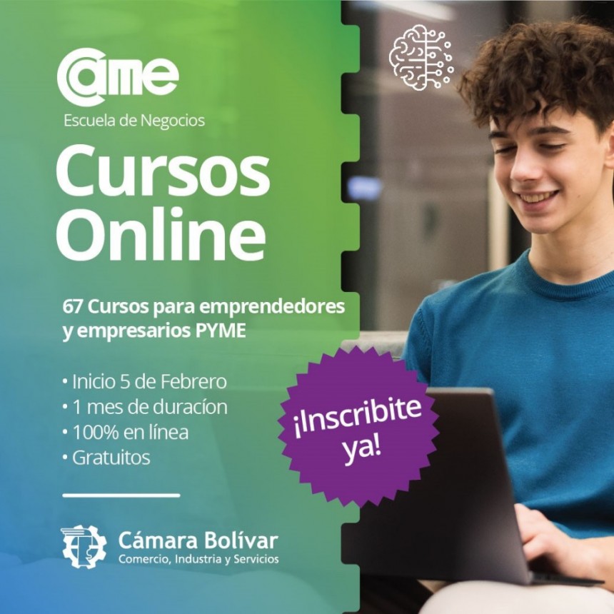 Se encuentra abierta la Inscripción para los Cursos on line de CAME Educativa 