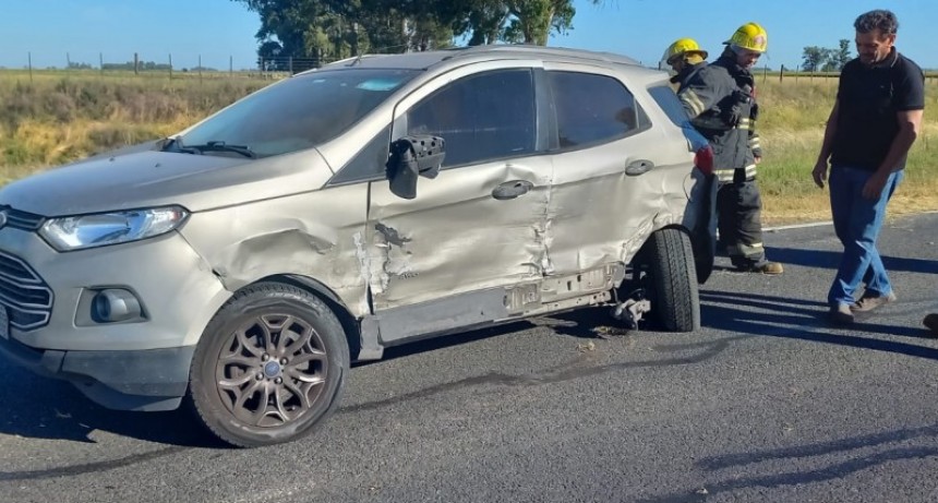 Este sábado en Ruta 205: Choque y vuelco con heridos