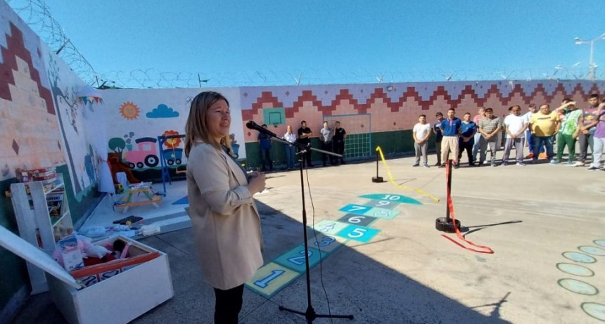 En la cárcel de Urdampilleta, inauguraron un Rincón de la Niñez en el sector de visitas