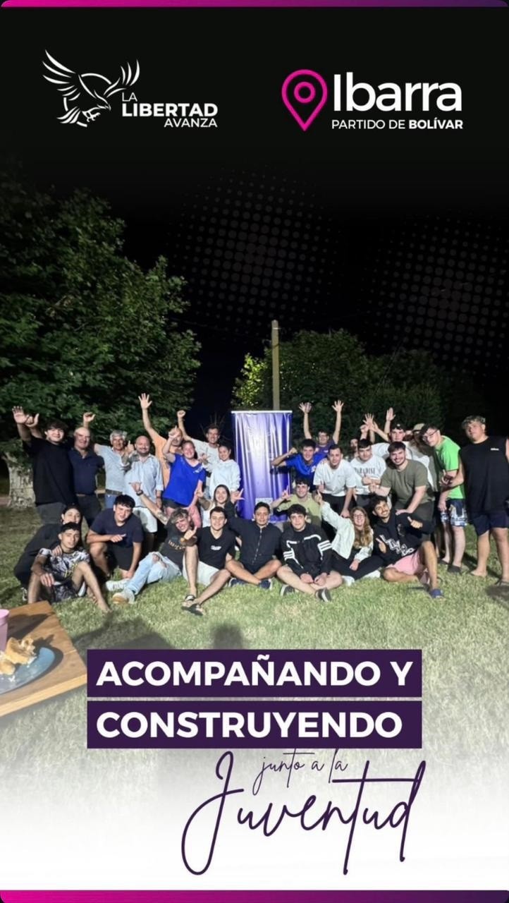 Jóvenes, ideas y debate: la Libertad Avanza reunió a la juventud de la región en Ibarra, partido de bolívar