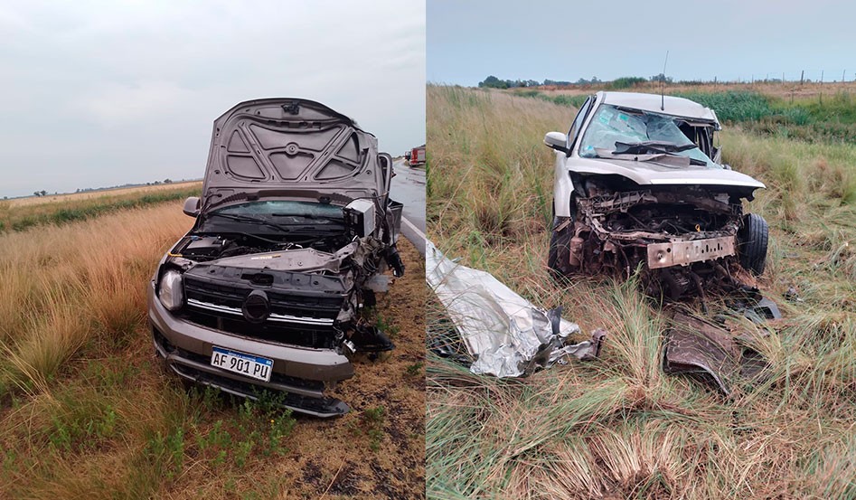 Un fallecido tras un grave accidente de tránsito esta madrugada, registrado en el tramo Urdampilleta y Pirovano, sobre ruta 65