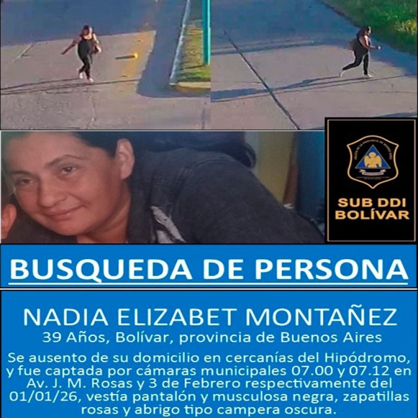 Informe Policial: se realizan intensos Operativos de Rastrillaje para dar con el paradero de Nadia Montañez