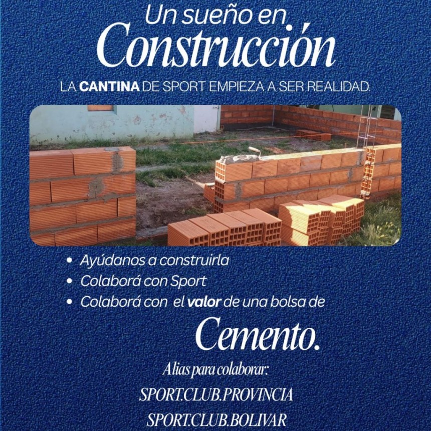 Un sueño en construcción: Sport Club comenzó con la obra para levantar la cantina