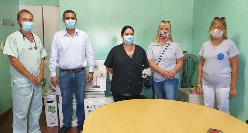 ‘Uniendo Sonrisas’ concretó la donación de 8 ventiladores a Pediatría del Hospital Sub Zonal ‘Miguel Capredoni’
