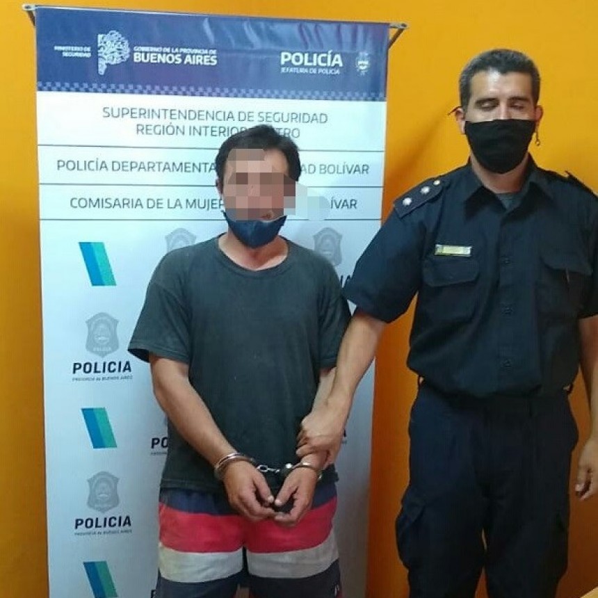 Información Oficial: Detención en Bolívar por un caso de violencia familiar