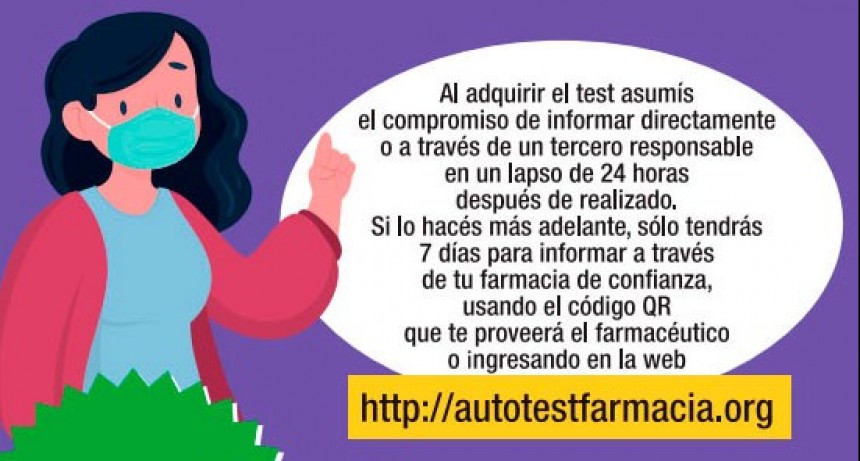 Ya están en las farmacias de Bolívar los Test de Autoevaluación COVID, podes ver el tutorial