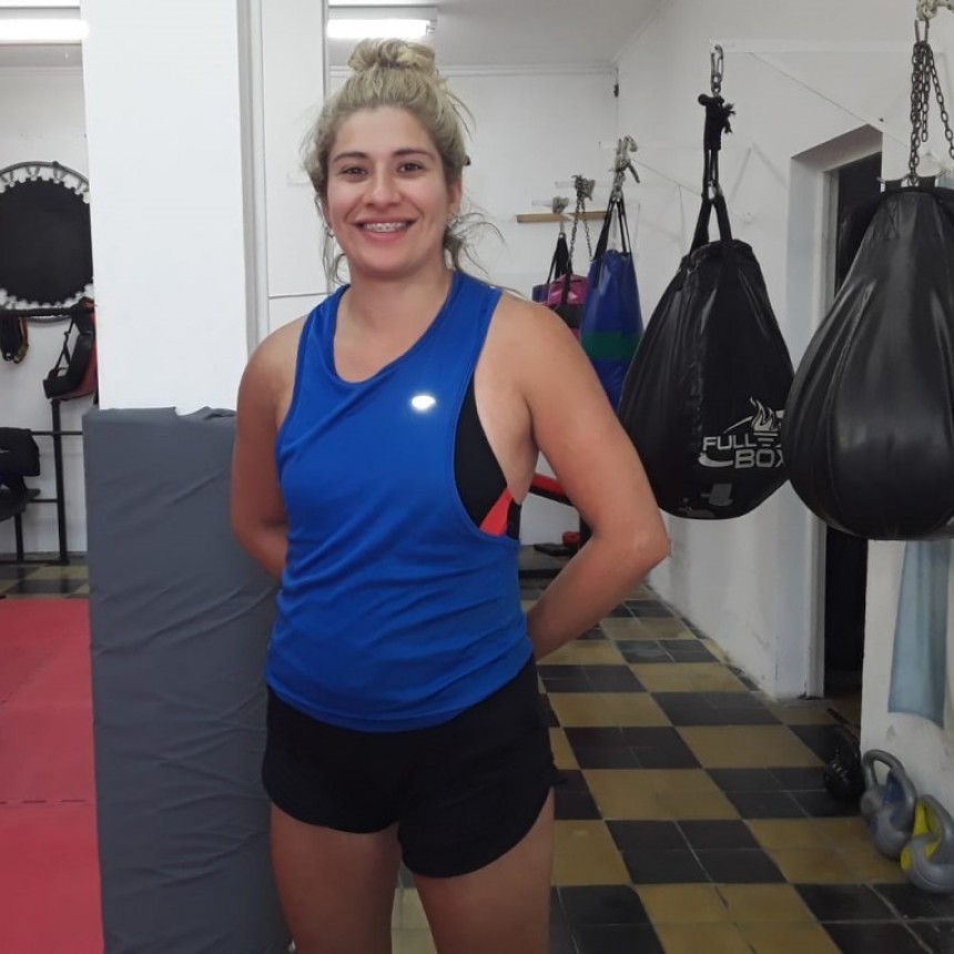 Brenda Suarez: “Se hace todo lo que es el entrenamiento de boxeo, que es muy completo y está muy bueno”