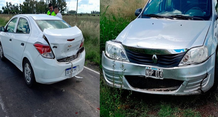 Ruta 65: Colisión por alcance, solo con daños materiales