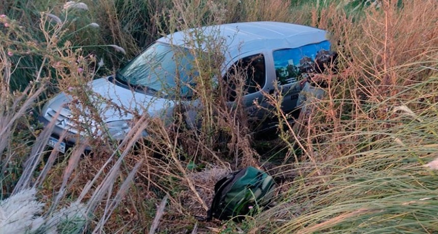 Ruta 65: Vuelco de un utilitario conducido por un nuevejuliense