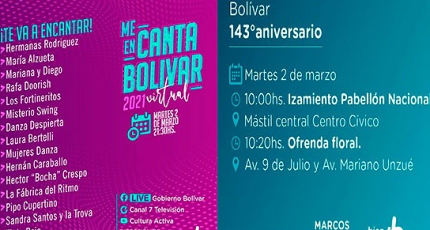 Por Decreto Municipal, habrá Asueto Administrativo este martes en el aniversario 143° de Bolívar