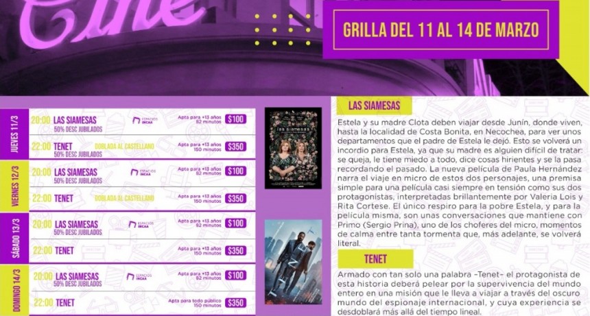 Este jueves reabre el Cine Avenida bajo protocolo sanitario