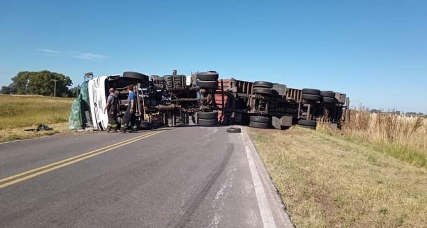Un fin de semana signado de accidente con camiones involucrados