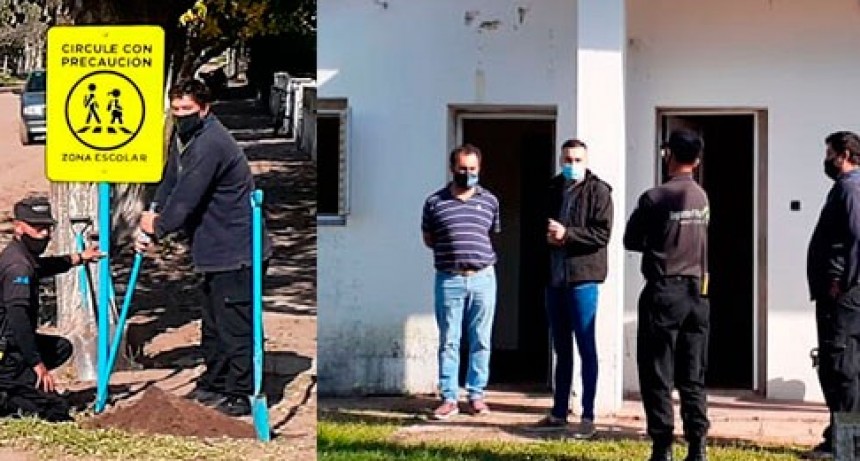 Segruidad Vial: Colocan señalética en Hale