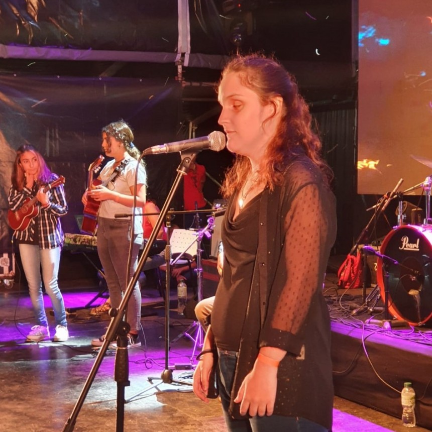 Antonella Campitelli, una de las  voces de la Escuela Municipal de Música