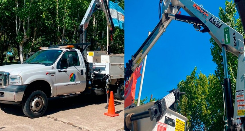 La Cooperativa Eléctrica realizó una nueva inversión, adquirió una hidrogrúa