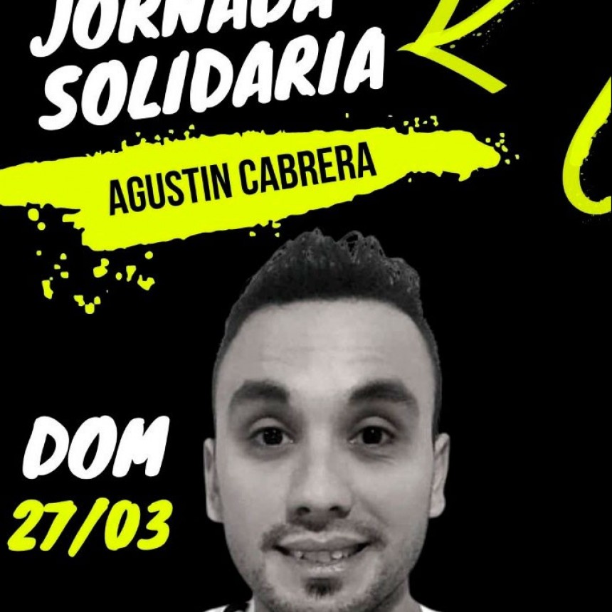 Agustín Cabrera moviliza a mucha gente que colabora con la jornada solidaria del domingo