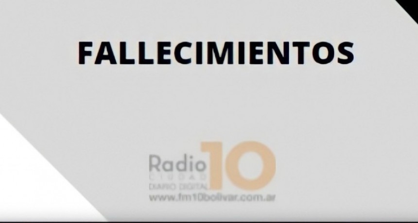 Falleci&oacute; Esther Carmen Bustamante viuda de Gimenez