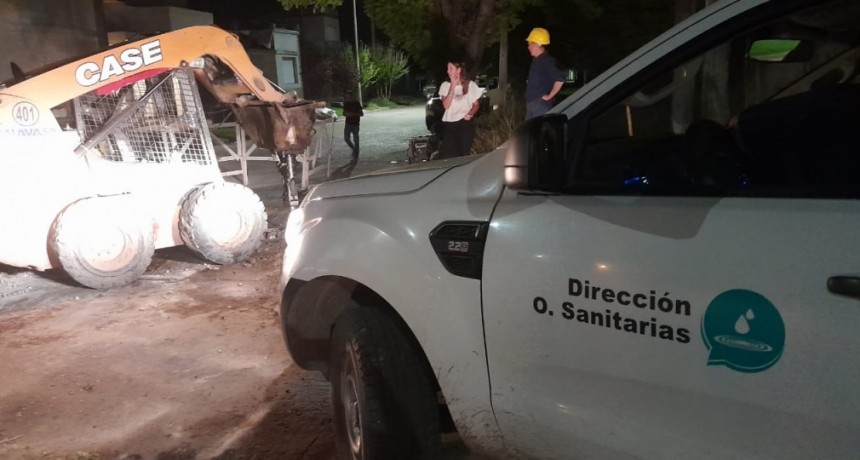 Un sector de la ciudad está sin agua de red tras la rotura de un caño troncal