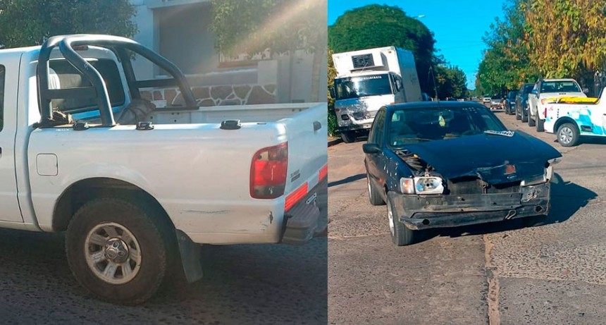 Colisi&oacute;n en calles Olavarr&iacute;a y Santos Plaza