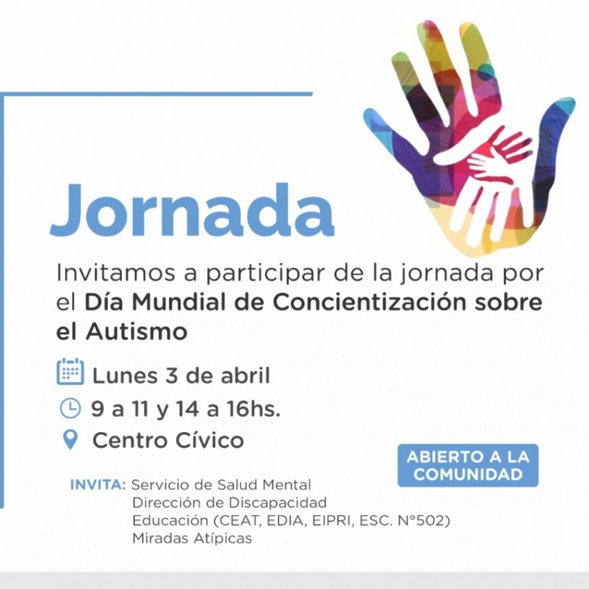 Se realizar&aacute;n actividades por el D&iacute;a Mundial de Concientizaci&oacute;n sobre el Autismo