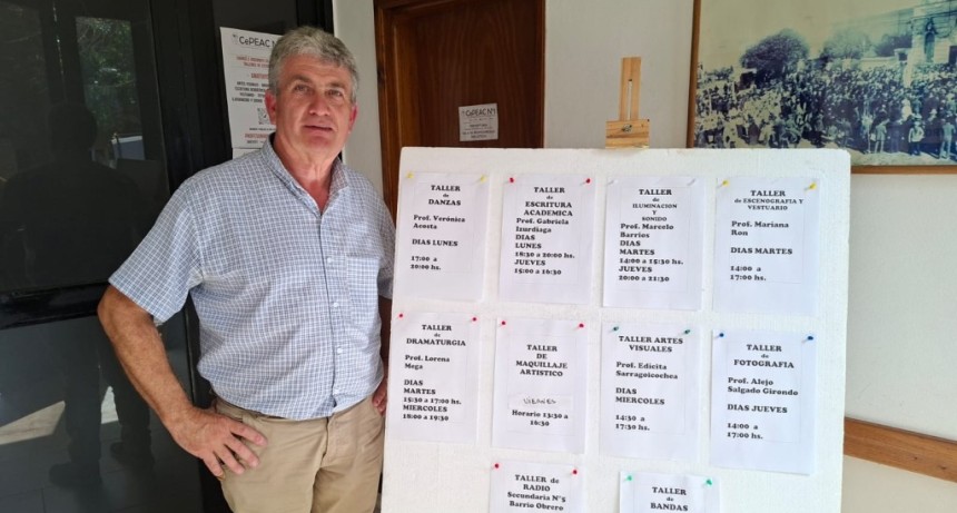 Mauro P&eacute;rez (Director): "La matr&iacute;cula ha crecido notablemente y decidimos ampliar los horarios, adem&aacute;s de los Profesorados de M&uacute;sica y Teatro, sumamos 10 Talleres"