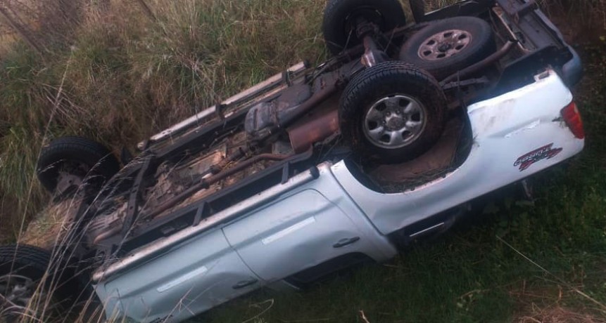 Se registró un vuelco en inmediaciones  a la planta de gas situada en el camino a  Ordoqui