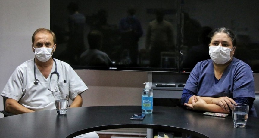 Marcela Laborde: "Cuando salimos del hospital vemos a la gente en otra realidad, por eso les pedimos que nos ayuden cuid&aacute;ndose, hoy tenemos el 98% de ocupaci&oacute;n de las camas"