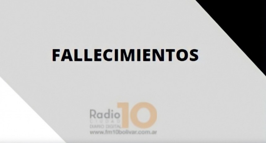 Falleció en Bolívar, Jorge Luís Ochoa 