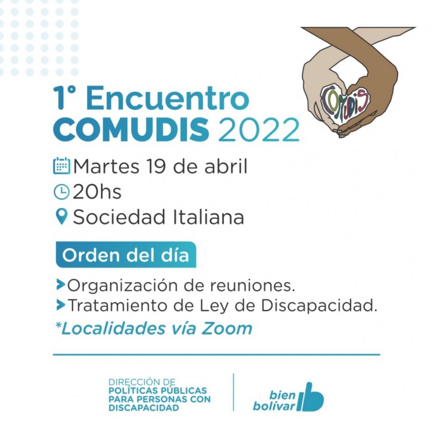 El pr&oacute;ximo martes 19 se re&uacute;ne el Consejo Municipal de Discapacidad 