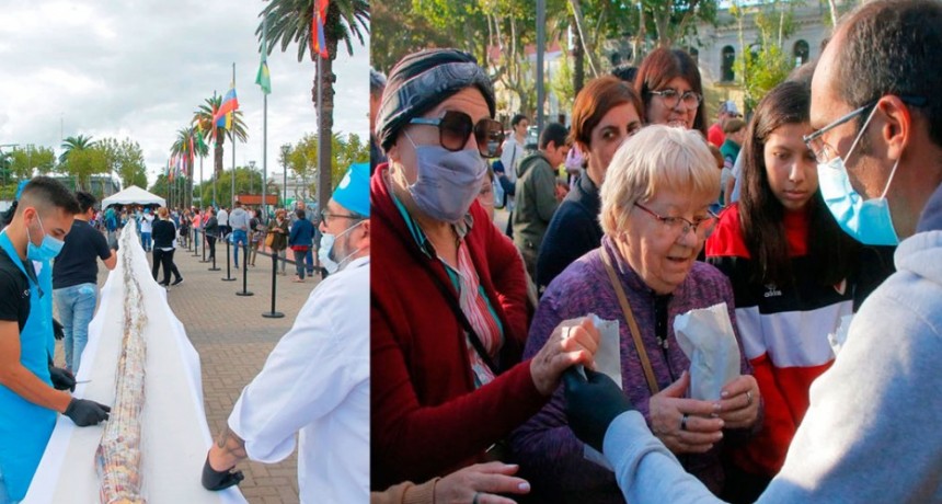 Bolívar celebró Pascuas con un Huevo de Chocolate y una Trenza gigante
