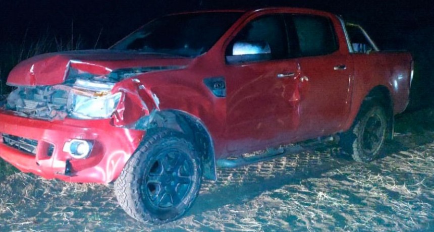 Esta madrugada: Se registr&oacute; la colisi&oacute;n de una camioneta con un animal vacuno, no hubo personas heridas