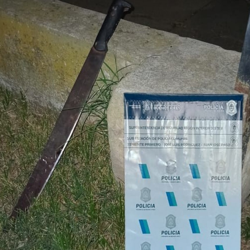 Juan José Paso: Aprehendieron a un hombre que hirió a dos jóvenes con un machete, y los mandó al hospital
