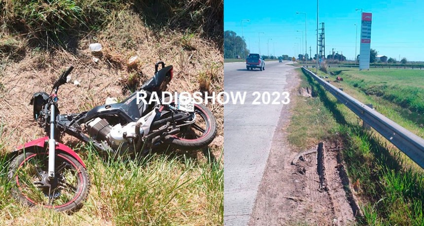 Una joven bolivarense fue internada en el Hospital Héctor Cura, con serias lesiones tras caer de su moto al regreso del encuentro realizado en Azul