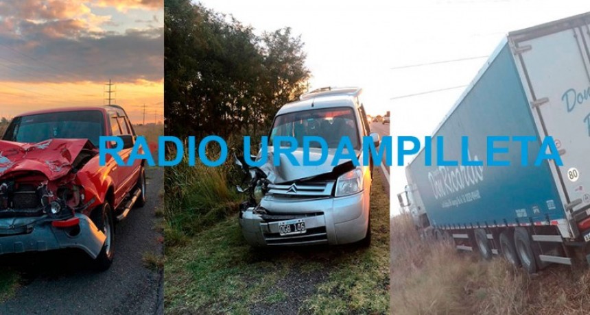 Ruta 65: se desprendió el neumático de un camión y tras ello impacto en dos vehículos que circulaban dirección contraria