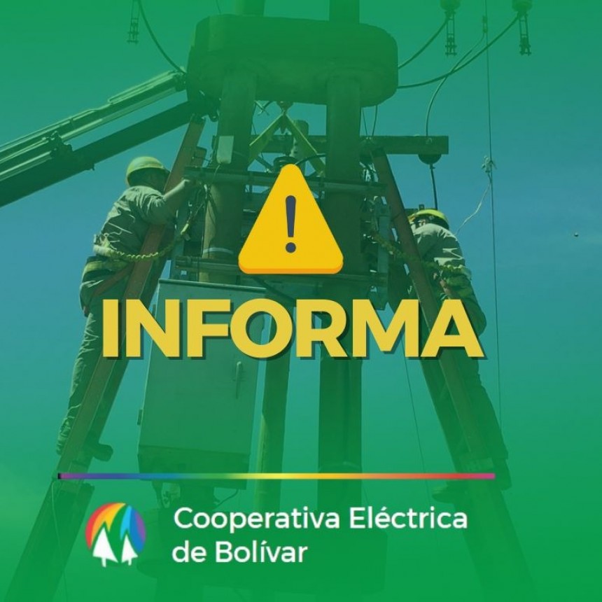 Corte del suministro en Bolívar y caída de árbol en zona rural