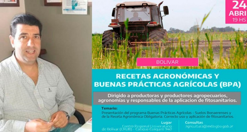 Se realizará este lunes, la presentación del programa Recetas Agronómicas y Buenas Prácticas Agrícolas, en FM 10 hablamos con Javier Fernández del área Producción Municipal