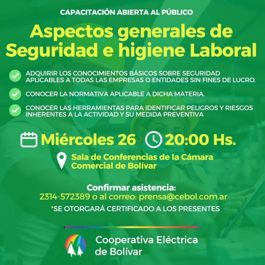 Hoy se realiza la capacitación que impulsa la Cooperativa Eléctrica de Bolívar, y en FM 10 hablamos con Franco Liberatti que será el instructor