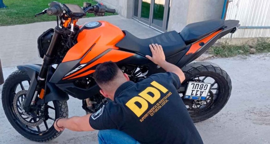 SUB DDI de Bolívar: Un joven bolivarense detenido y una motocicleta secuestrada