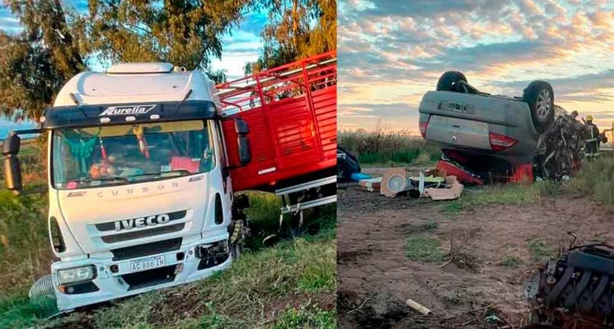 Ruta 226: Fuerte impacto entre un camión y un auto, dejando como saldo una persona fallecida