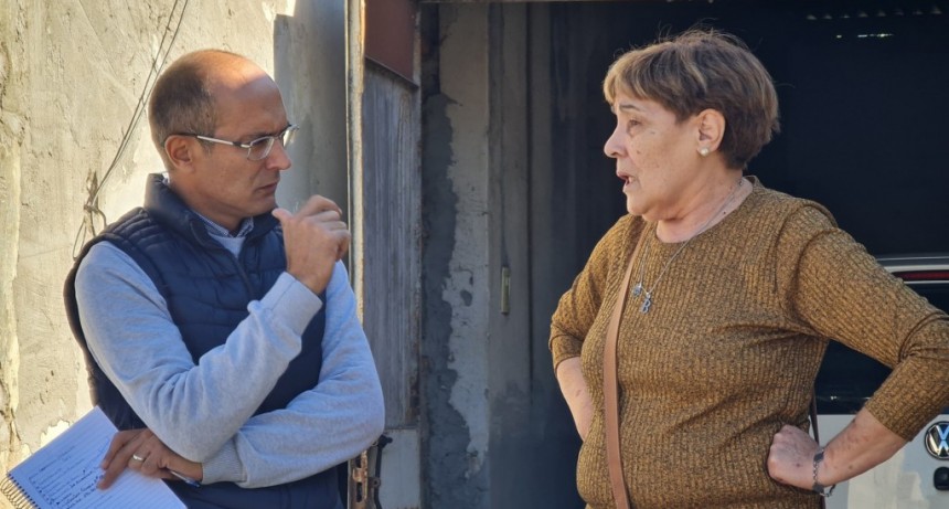 El Municipio acercó las oficinas al barrio Villa Diamante y el equipo mantuvo contacto con los vecinos para escuchar diversas inquietudes